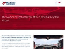 Tablet Screenshot of martinairflightacademy.nl